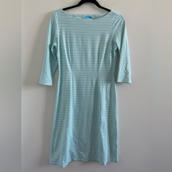 J. McLaughlin Blue & White Stripe Catalina Cloth Dress Size Small - Picture 1 of 8